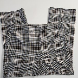 Ann Taylor Plaid Checkered Ponte Pants Size 12